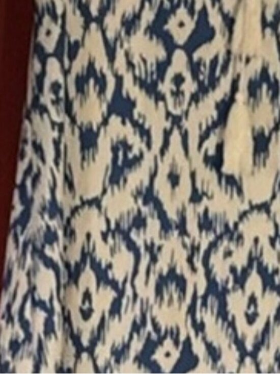 None Dresses & Skirts - Blue and White Maxi Dress